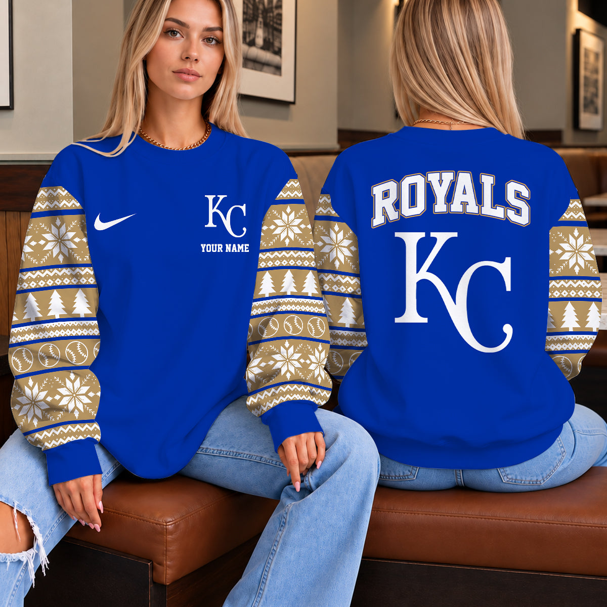 [HOMERUN DEAL] NEW CUSTOMIZED MLB19 KCR THE ROYALS UNISEX SWEATSHIRT