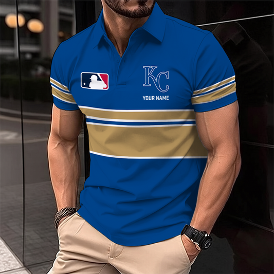 [HOMERUN DEAL] NEW CUSTOMIZED MLB19 KCR KANSAS CITY ROYALS POLO SHIRT