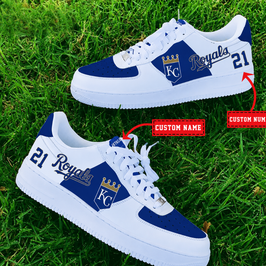 [HOMERUN DEAL] NEW CUSTOMIZED MLB19 KCR KANSAS CITY ROYALS AF1 SHOES