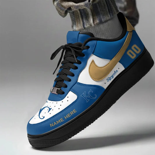 [HOMERUN DEAL] NEW CUSTOMIZED MLB19 KCR KANSAS CITY ROYALS AF1 SHOES