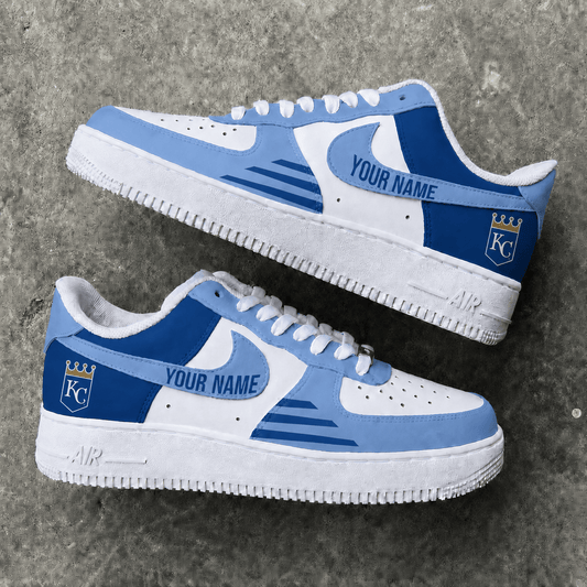 [HOMERUN DEAL] NEW CUSTOMIZED MLB19 KCR KANSAS CITY ROYALS AF1 SHOES