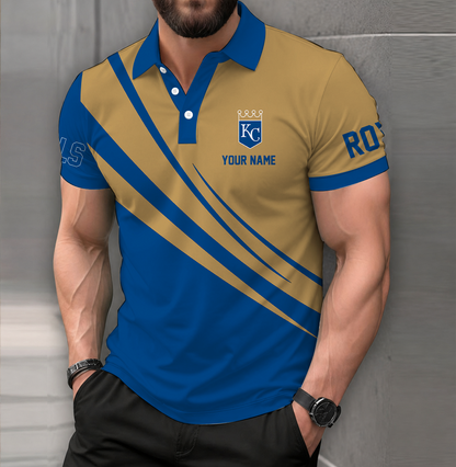 [HOMERUN DEAL] NEW CUSTOMIZED MLB19 KCR KANSAS CITY ROYALS POLO SHIRT