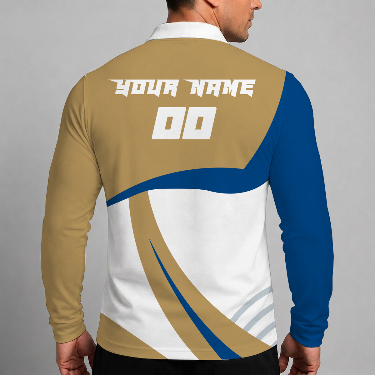 [HOMERUN DEAL] NEW CUSTOMIZED MLB19 KCR KANSAS CITY ROYALS MEN'S LONG SLEEVE POLO