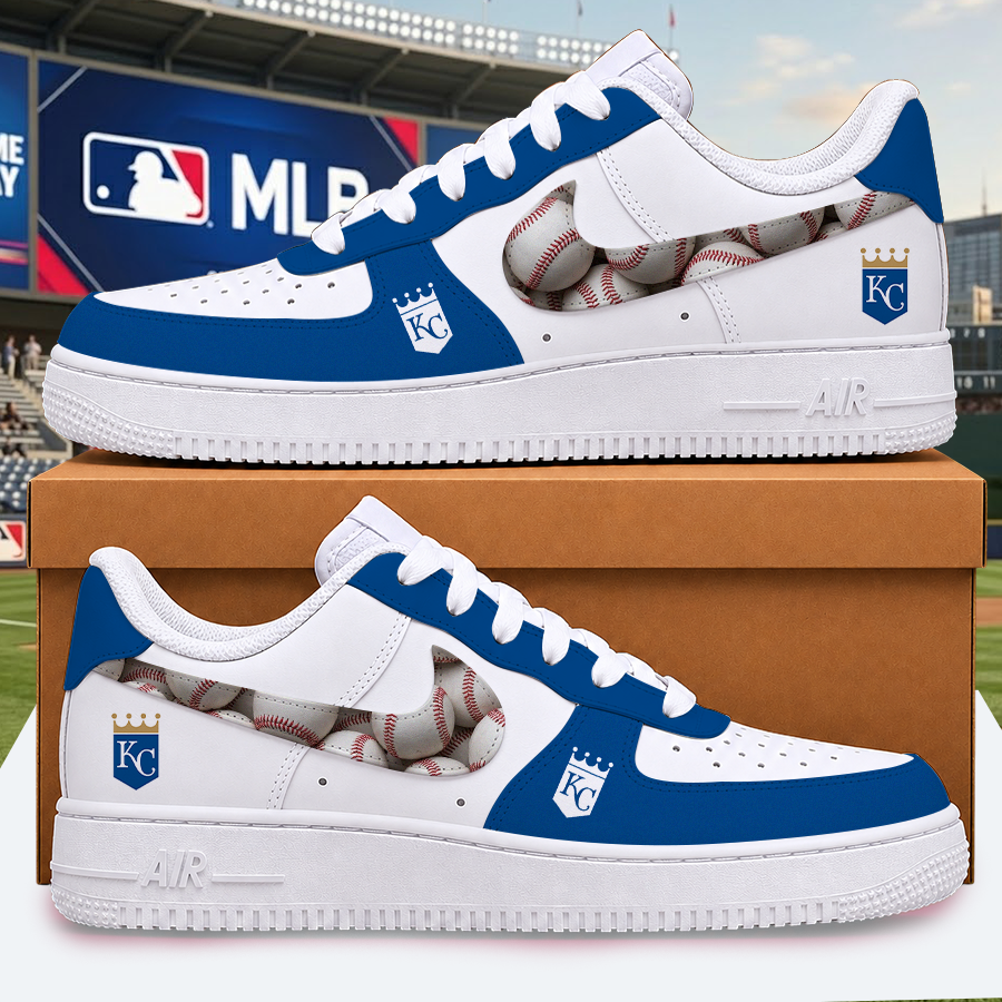 [HOMERUN DEAL] NEW CUSTOMIZED MLB19 KCR KANSAS CITY ROYALS AF1 SHOES