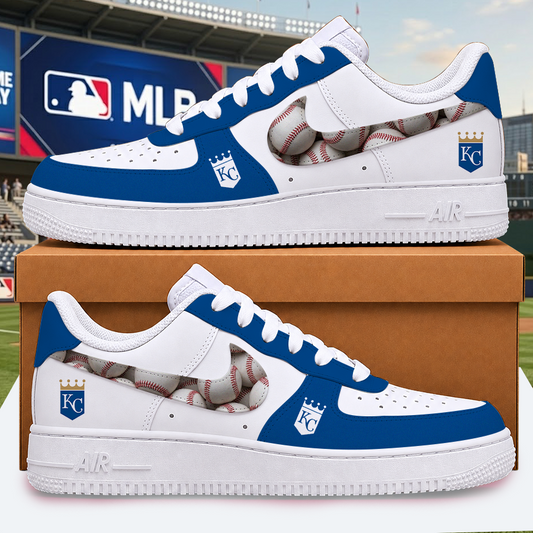 [HOMERUN DEAL] NEW CUSTOMIZED MLB19 KCR KANSAS CITY ROYALS AF1 SHOES