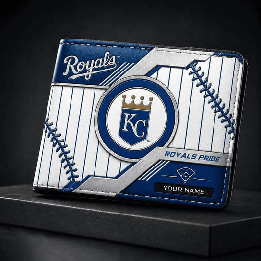 [HOMERUN DEAL] NEW CUSTOMIZED MLB19 KCR KANSAS CITY ROYALS LEATHER WALLET