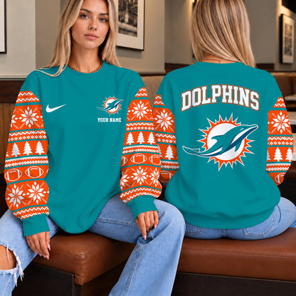 [TOUCHDOWN DEAL] NEW CUSTOMIZED NFL19 MDP THE DOLPHINS UNISEX SWEATSHIRT