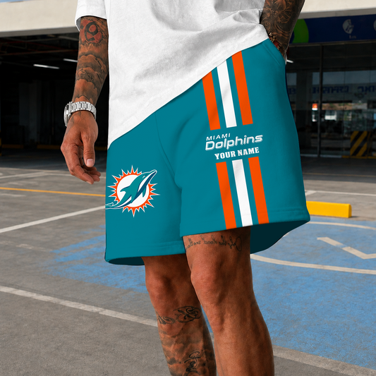 [TOUCHDOWN DEAL] NEW CUSTOMIZED NFL19 MDP MIAMI DOLPHINS SHORT PANTS