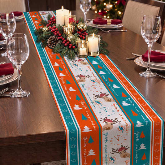 [TOUCHDOWN DEAL] NEW CUSTOMIZED NFL19 MDP MIAMI DOLPHINS TABLE RUNNER