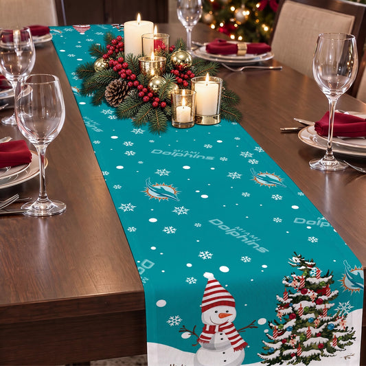 [TOUCHDOWN DEAL] NEW CUSTOMIZED NFL19 MDP MIAMI DOLPHINS TABLE RUNNER