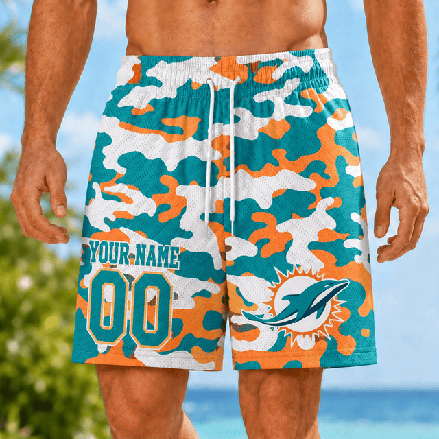 [TOUCHDOWN DEAL] NEW CUSTOMIZED NFL19 MDP MIAMI DOLPHINS SHORT PANTS
