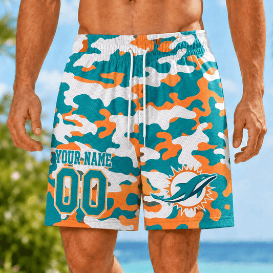 [TOUCHDOWN DEAL] NEW CUSTOMIZED NFL19 MDP MIAMI DOLPHINS SHORT PANTS