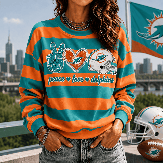 [TOUCHDOWN DEAL] NEW CUSTOMIZED NFL19 MDP MIAMI DOLPHINS UNISEX SWEATSHIRT