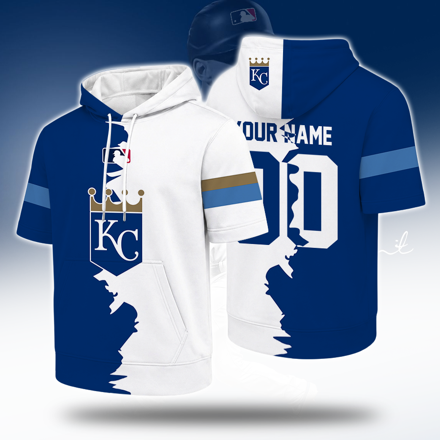 [HOMERUN DEAL] NEW CUSTOMIZED MLB19 KCR KANSAS CITY ROYALS SHORT SLEEVE HOODIE