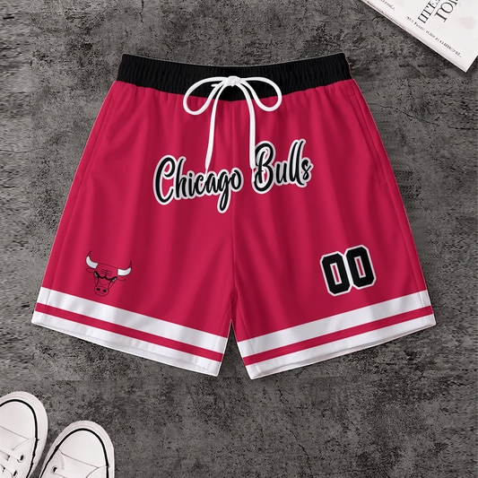 [HOT DEAL] NEW CUSTOMIZED NBA19 CBU CHICAGO BULLS SHORT PANTS