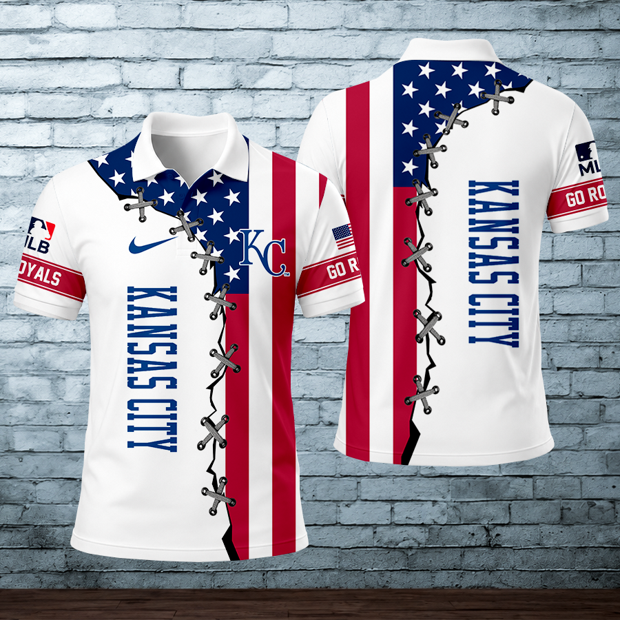 [HOMERUN DEAL] NEW CUSTOMIZED MLB19 KCR KANSAS CITY ROYALS POLO SHIRT