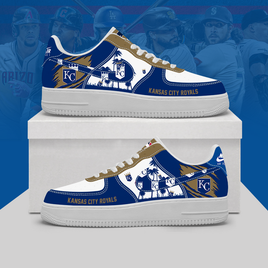 [HOMERUN DEAL] NEW CUSTOMIZED MLB19 KCR KANSAS CITY ROYALS AF1 SHOES