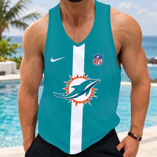 [TOUCHDOWN DEAL] NEW CUSTOMIZED NFL19 MDP MIAMI DOLPHINS UNISEX TANK TOP