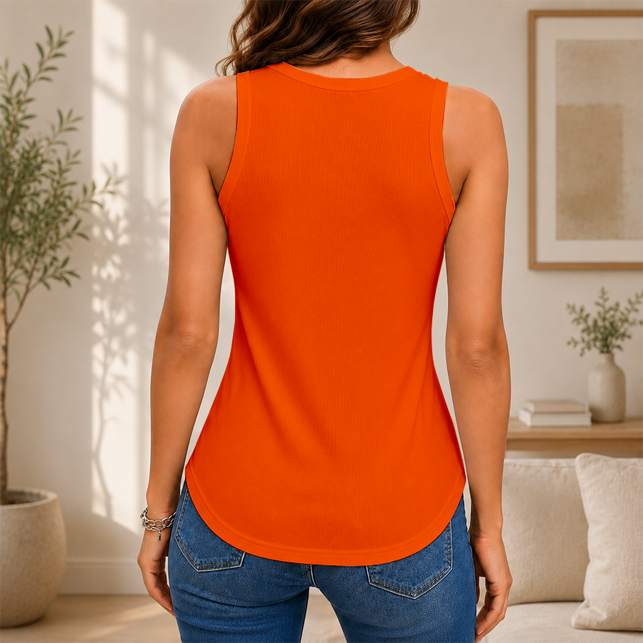[HOMERUN DEAL] NEW CUSTOMIZED NCAA CWS19 OSC OKLAHOMA STATE COWBOYS WOMEN'S V-NECK TANK TOP