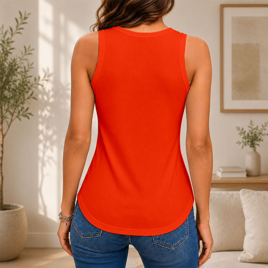 [SLAM DUNK DEAL] NEW CUSTOMIZED NCAA MAM19 SYO SYRACUSE ORANGE WOMEN'S V-NECK TANK TOP