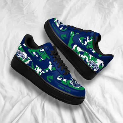 [PUCK DROP DEAL] NEW CUSTOMIZED NHL19 VCC VANCOUVER CANUCKS AF1 SHOES