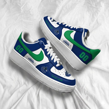 [PUCK DROP DEAL] NEW CUSTOMIZED NHL19 VCC VANCOUVER CANUCKS AF1 SHOES