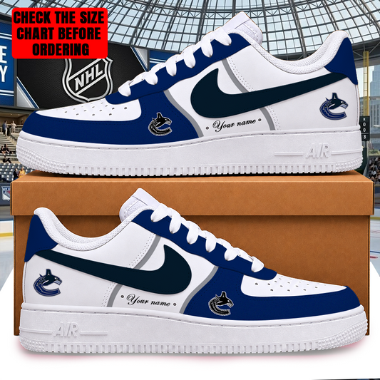 [PUCK DROP DEAL] NEW CUSTOMIZED NHL19 VCC VANCOUVER CANUCKS AF1 SHOES