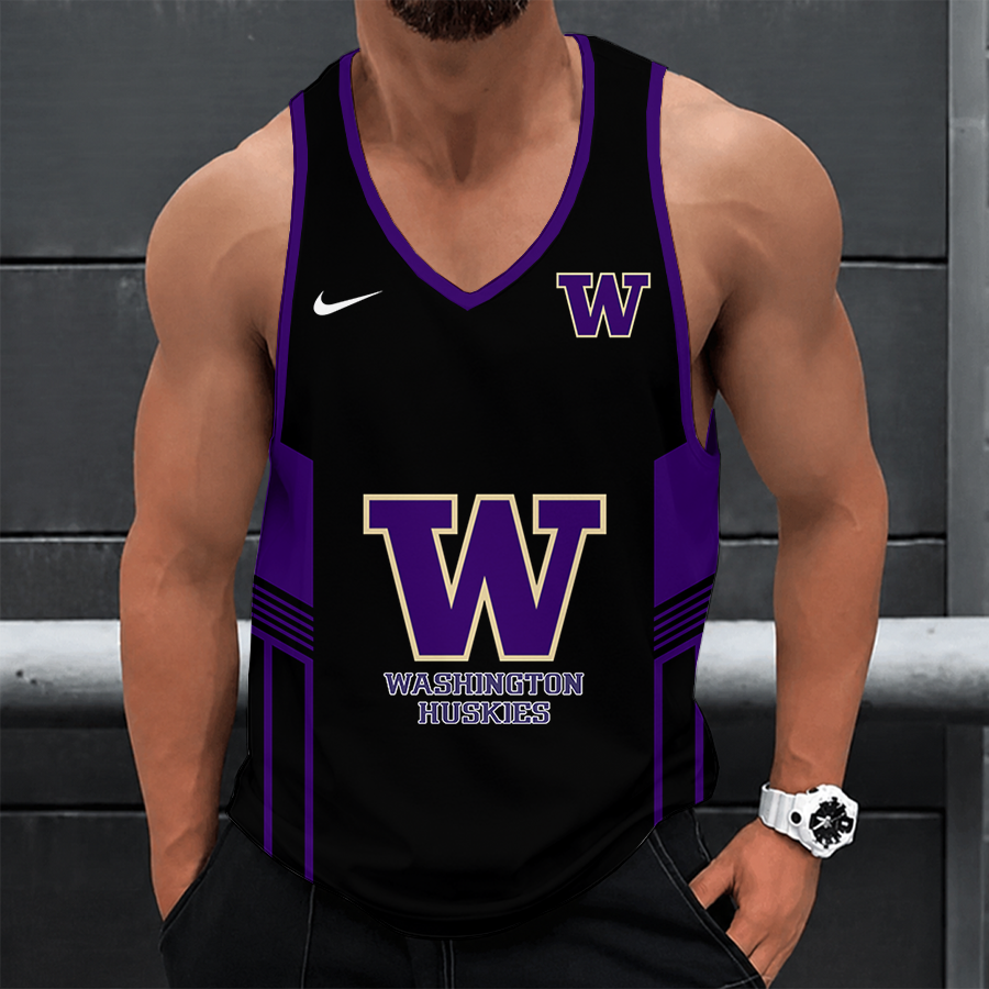 [TOUCHDOWN DEAL] NEW CUSTOMIZED NCAA FBS19 WSH WASHINGTON HUSKIES UNISEX TANK TOP