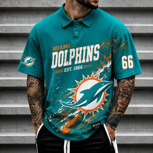 [TOUCHDOWN DEAL] NEW CUSTOMIZED NFL19 MDP MIAMI DOLPHINS POLO SHIRT
