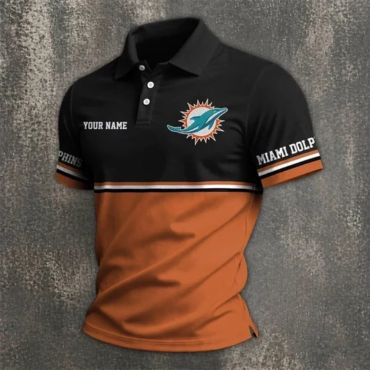 [TOUCHDOWN DEAL] NEW CUSTOMIZED NFL19 MDP MIAMI DOLPHINS POLO SHIRT