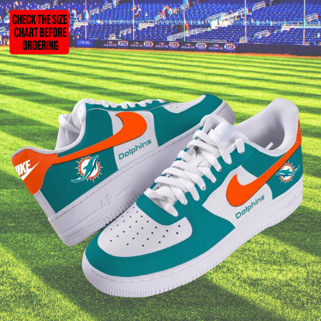 [TOUCHDOWN DEAL] NEW CUSTOMIZED NFL19 MDP MIAMI DOLPHINS AF1 SHOES