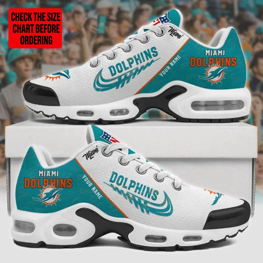 [TOUCHDOWN DEAL] NEW CUSTOMIZED NFL19 MDP MIAMI DOLPHINS AIR MAX PLUS SNEAKERS