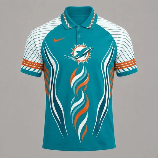 [TOUCHDOWN DEAL] NEW CUSTOMIZED NFL19 MDP MIAMI DOLPHINS POLO SHIRT