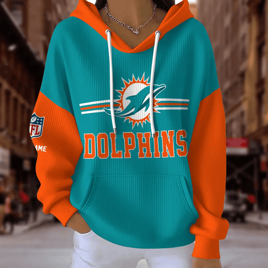 [TOUCHDOWN DEAL] NEW CUSTOMIZED NFL19 MDP MIAMI DOLPHINS RIBBED HOODIE & SWEATSHIRT