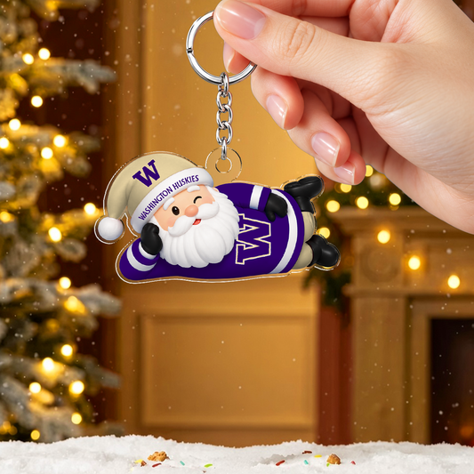 [TOUCHDOWN DEAL] NEW CUSTOMIZED NCAA FBS19 WSH WASHINGTON HUSKIES ACRYLIC KEYCHAIN
