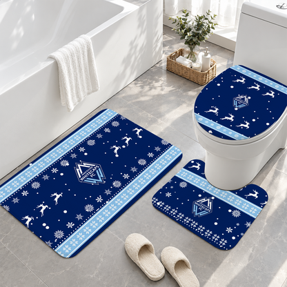 [GOAL DEAL] NEW CUSTOMIZED MLS19 VWF VANCOUVER WHITECAPS FC 3-PIECE BATHROOM RUG SET
