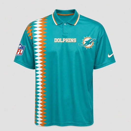 [TOUCHDOWN DEAL] NEW CUSTOMIZED NFL19 MDP MIAMI DOLPHINS POLO SHIRT