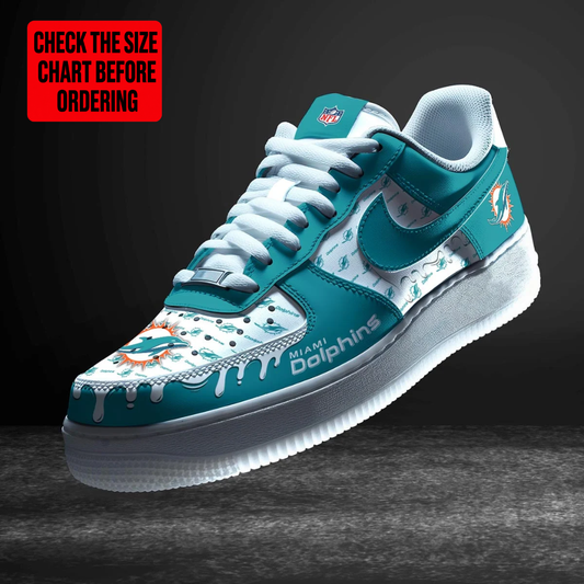 [TOUCHDOWN DEAL] NEW CUSTOMIZED NFL19 MDP MIAMI DOLPHINS AF1 SHOES