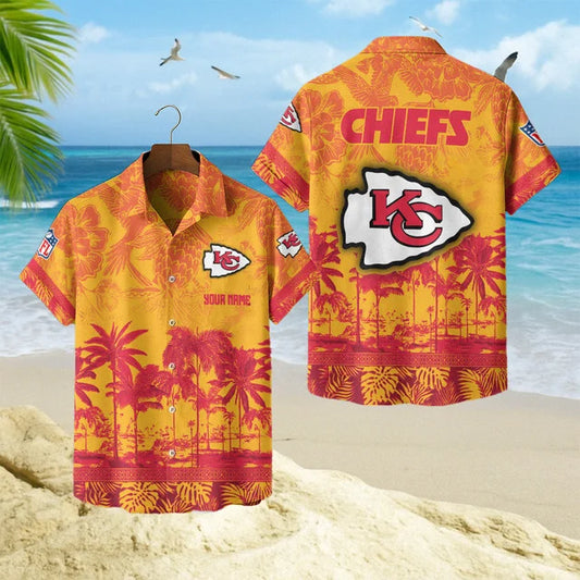 [TOUCHDOWN DEAL] NEW CUSTOMIZED NFL01 KCC KANSAS CITY CHIEFS UNISEX HAWAIIAN SHIRT