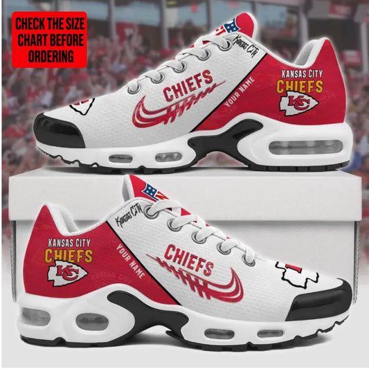 [TOUCHDOWN DEAL] NEW CUSTOMIZED NFL01 KCC KANSAS CITY CHIEFS AIR MAX PLUS SNEAKERS
