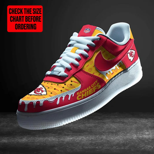 [TOUCHDOWN DEAL] NEW CUSTOMIZED NFL01 KCC KANSAS CITY CHIEFS AF1 SHOES
