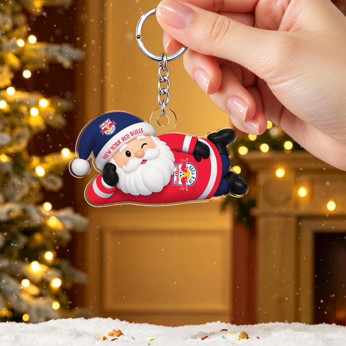 [GOAL DEAL] NEW CUSTOMIZED MLS01 NRB NEW YORK RED BULLS ACRYLIC KEYCHAIN
