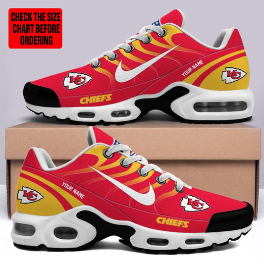 [TOUCHDOWN DEAL] NEW CUSTOMIZED NFL01 KCC KANSAS CITY CHIEFS AIR MAX PLUS SNEAKERS