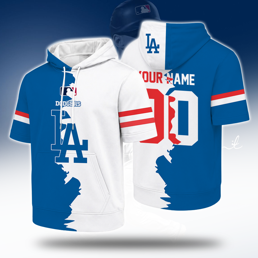 [HOMERUN DEAL] NEW CUSTOMIZED MLB02 LAD LOS ANGELES DODGERS SHORT SLEEVE HOODIE