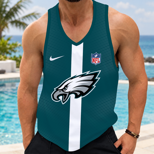 [TOUCHDOWN DEAL] NEW CUSTOMIZED NFL02 PPE PHILADELPHIA EAGLES UNISEX TANK TOP