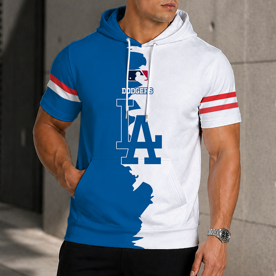 [HOMERUN DEAL] NEW CUSTOMIZED MLB02 LAD LOS ANGELES DODGERS SHORT SLEEVE HOODIE