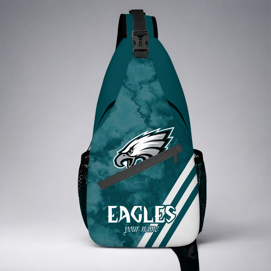 [TOUCHDOWN DEAL] NEW CUSTOMIZED NFL02 PPE PHILADELPHIA EAGLES SLING BAG
