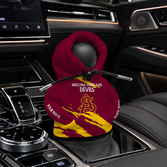 [HOMERUN DEAL] NEW CUSTOMIZED NCAA CWS02 ASS ARIZONA STATE SUN DEVILS AUTOMOTIVE HOODIE SHIFT KNOB COVER