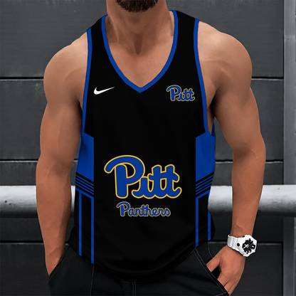 [TOUCHDOWN DEAL] NEW CUSTOMIZED NCAA FBS02 PIP PITTSBURGH PANTHERS UNISEX TANK TOP
