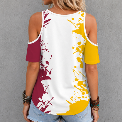 [TOUCHDOWN DEAL] NEW CUSTOMIZED NFL20 ARC ARIZONA CARDINALS CROSS V-NECK TOP